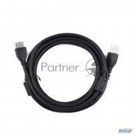 Кабель Gembird/cablexpert Ccf2-usb2-amaf-10 Usb 2.0  Pro Am/af, 3м, экран, 2феррит.кольца, черный, п