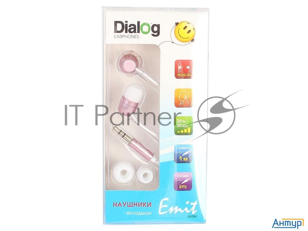 Наушники Ep-f57 Pink Dialog розовая