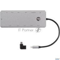 Usb концентратор Typec -->(2hdmi+dp)4k*60hz+3usb3.0+tc+usb2.0+rj45+sd+tf+pd+audio+tcадаптер