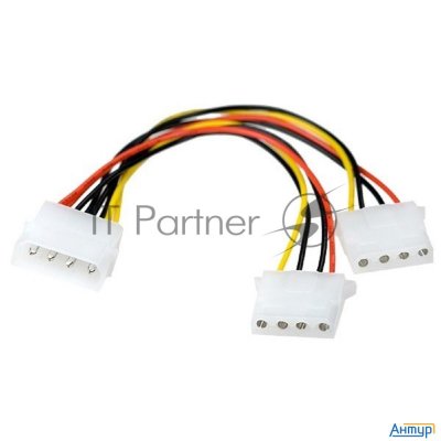 Разветвитель питания Ide-устройств Molex (ide)  в 2*molex (ide), 15см Exegate