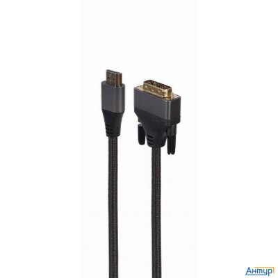 Cablexpert Кабель Hdmi-dvi , 4k, 19m/19m, 1.8м, Single Link, пакет (cc-hdmi-dvi-4k-6)