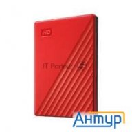 Жесткий диск Wd Original Usb 3.0 2tb Wdbyvg0020brd-wesn My Passport 2.5" красный