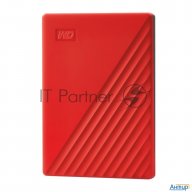 Жесткий диск Wd Original Usb 3.0 2tb Wdbyvg0020brd-wesn My Passport 2.5" красный