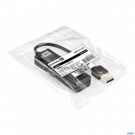 Usb-Хаб (концентратор) 4-в-1 Exegate Dub-4tp (кабель-адаптер Usb3.0 --> 4xusb3.0, Plug&play, черный)