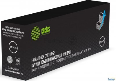 Картридж лазерный Cactus Cs-tn1075a-mps черный (2000стр.) для Brother Hl-1110/1112/1510/1512/1810/18