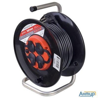 Perfeo удлинитель на катушке без заземления "ru Power",pf_b4678 (30м 4гн с т/з 16А ПВС 3х1,5 Ip44 (Р