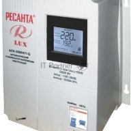 Стабилизаторы напряжения Ресанта АСН-5 000 Н/1-Ц 63/6/16 Стабилизатор Lux {220В±8%, Габариты 260х155