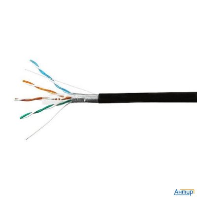 Skynet Кабель Ftp Outdoor 4x2x0,46, медный, Fluke Test, кат.5e, однож., 100 м, Box, черный [csl-ftp-