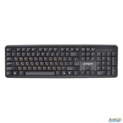 Exegate Ex279937rus Клавиатура Exegate Ly-331, <usb, шнур 1,5м, черная, 104кл, Enter большой>, Oem