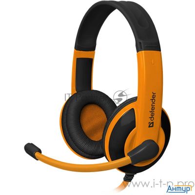 Defender Warhead G-120 черный + оранжевый, кабель 2 м