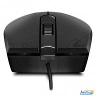 Мышь Sven Rx-30 Usb чёрная (2+1кл. 1000dpi, цвет. картон, каб. 2м.