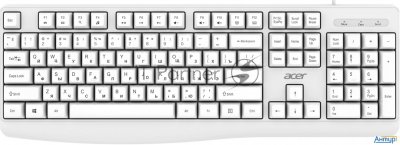 Клавиатура Acer Okw301 белый Usb (zl.kbdcc.01b)