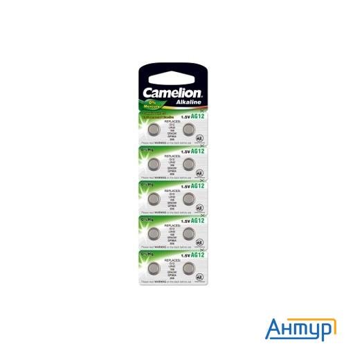 Camelion G12  Bl-10 Mercury Free (ag12-bp10(0%hg), 386a/lr43/186 батарейка для часов) (10 шт. в уп-к