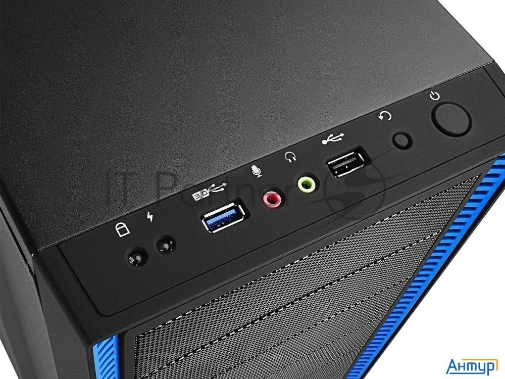 Корпус Deepcool Tesseract Bf (one Black Fan) без БП, черный, Atx