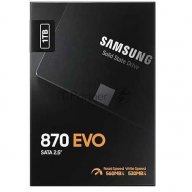 Накопитель Ssd 2.5" Samsung 1.0tb 870 Evo Series <mz-77e1t0bw> (sata3, Up To 560/530mbs, 98000 Iops,