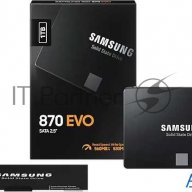 Накопитель Ssd 2.5" Samsung 1.0tb 870 Evo Series <mz-77e1t0bw> (sata3, Up To 560/530mbs, 98000 Iops,