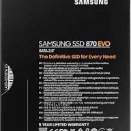 Накопитель Ssd 2.5" Samsung 1.0tb 870 Evo Series <mz-77e1t0bw> (sata3, Up To 560/530mbs, 98000 Iops,