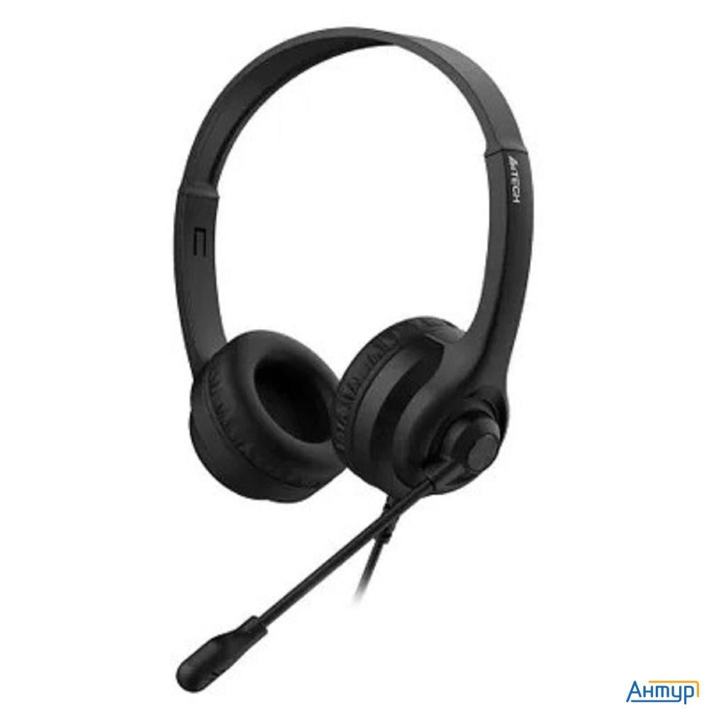A4tech Hu-8 черный 2м накладные Usb оголовье