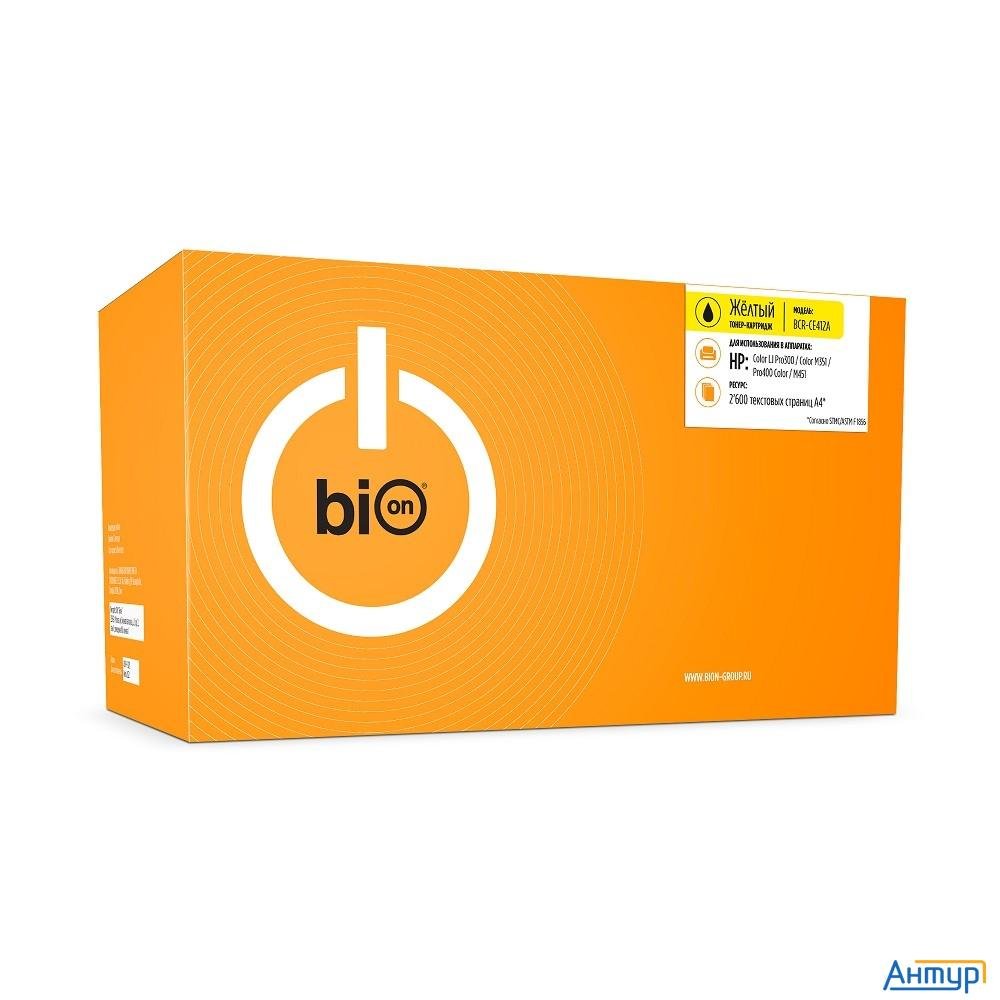 Bion Bcr-ce412a Картридж для Hp{laserjet Pro M351/m375/m451/m475 }(2600  стр.), Желтый, с чипом