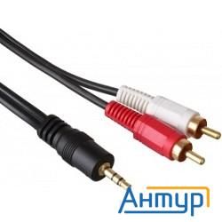 Exegate Ex225928rus Кабель аудио (3.5mm Jack M - 2xrca M)  5м Exegate, позолоченные разъемы