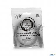 Кабель Gembird/cablexpert Cc-musb2d-1m,  Кабель Usb 2.0 , мультиразъем Usb, Am/microb 5p, 1м, пакет