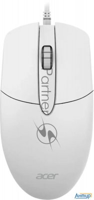 Мышь Acer Omw300 белый оптическая (1200dpi) Usb (3but)