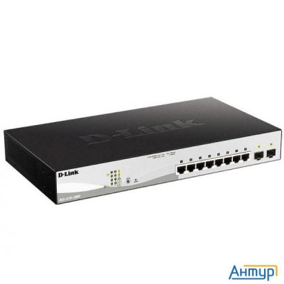 D-link Dgs-1210-10mp/fl2a Управляемый L2 коммутатор с 8 портами 10/100/1000base-t и 2 портами 1000ba