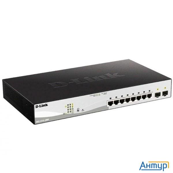 D-link Dgs-1210-10mp/fl2a Управляемый L2 коммутатор с 8 портами 10/100/1000base-t и 2 портами 1000ba