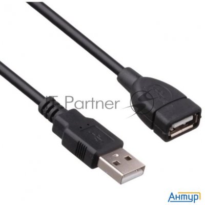 Удлинитель Usb 2.0 Exegate Ex-ccf-usb2-amaf-3.0f (am/af, позолоченные контакты, ферритовые кольца, 3