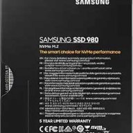 Ssd накопитель M.2 (pci-e Nvme) 500 Gb Samsung 980 (r3100/w2600mb/s) (mz-v8v500bw)