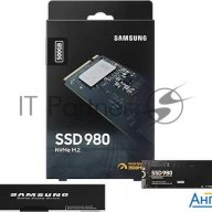 Ssd накопитель M.2 (pci-e Nvme) 500 Gb Samsung 980 (r3100/w2600mb/s) (mz-v8v500bw)