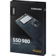 Ssd накопитель M.2 (pci-e Nvme) 500 Gb Samsung 980 (r3100/w2600mb/s) (mz-v8v500bw)