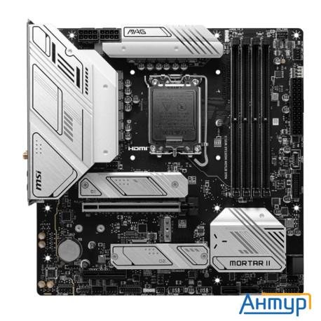 Материнская плата Msi Mag B760m Mortar Wifi Ii, Lga 1700, Intel B760, Matx, Ret
