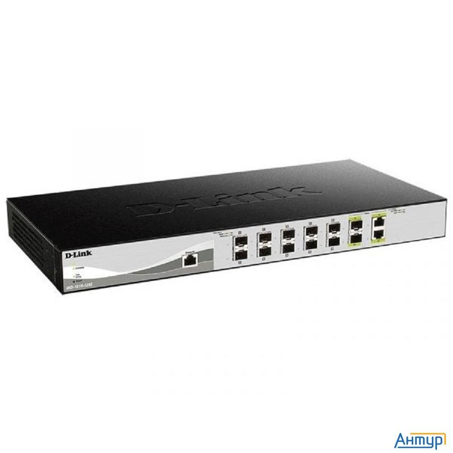 D-link Dxs-1210-12sc/b1a Proj Настраиваемый L2+ коммутатор с 10 портами 10gbase-x Sfp+ и 2 комбо-пор