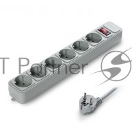 Сетевой фильтр Exegate Ex266865rus Sp-6-1.5g (6 розеток, 1.5м, евровилка, светло-серый)