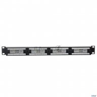 Патч-панель Utp 19" 24 Port кат.6 Exegate разъём Krone&110 (dual Idc), 1u, Rohs, цвет черный