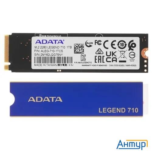 Ssd A-data Pci-e 3.0 X4 1tb Aleg-710-1tcs Legend 710 M.2 2280