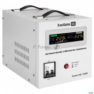 Стабилизатор напряжения Exegate Expert As-15000 (15000ВА, вход 140-260В, цветной дисплей, выход 220В