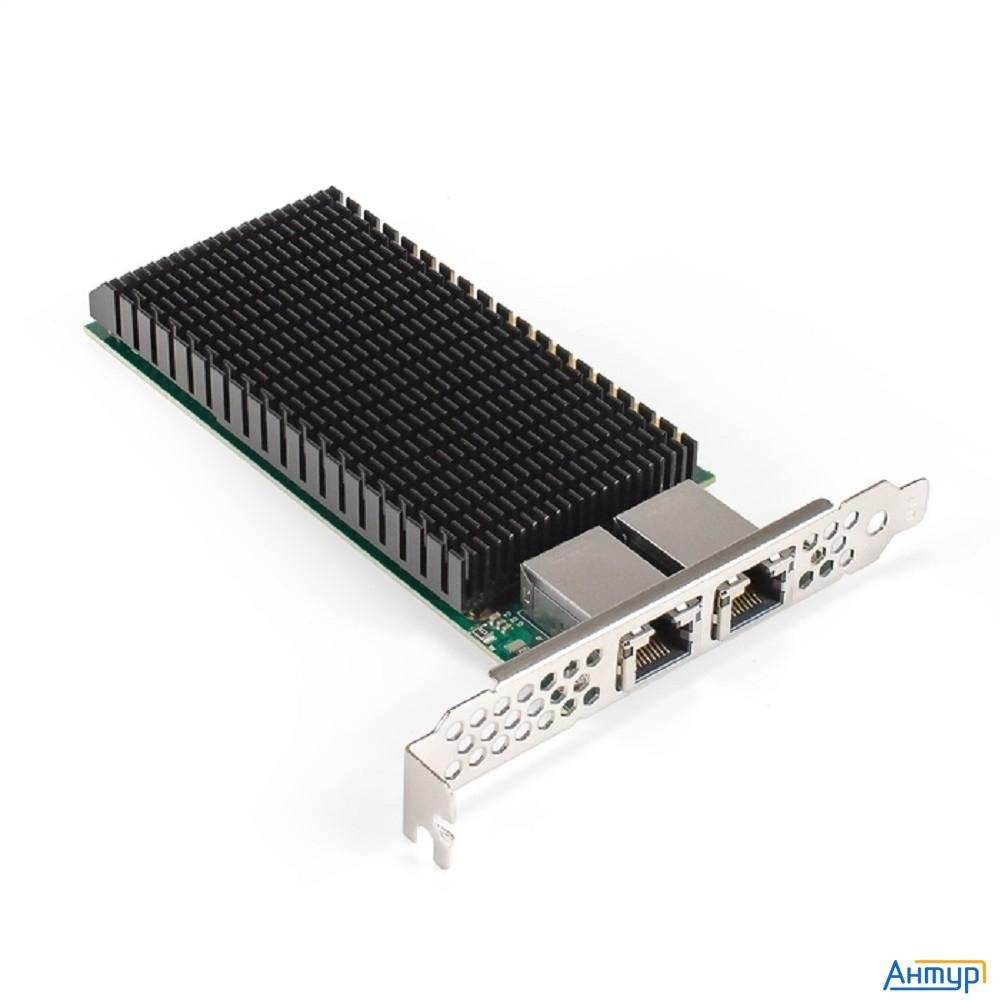 Exegate Ex296226rus Сетевой адаптер Exegate Exe-x540-t2 (pci-e X8 V3.0, порты 2xrj45 (медные), 10gb/