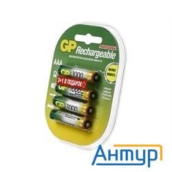 Аккумулятор Gp 100aaahc-С4 Aaa 1000mah 3+1(бесплатно) (4 шт. в уп-ке)