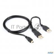 Кабель Gembird/cablexpert Ccp-usb22-am5p-3 Usb 2.0 Pro Кабель , 2xam/minibm 5p, 0.9м, экран, черный