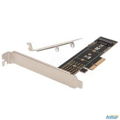 Orient C300en, Переходник Pci-ex4->m.2 M-key Nvme Ssd, тип 2230/2242/2260/2280/22110, 2 планки крепл