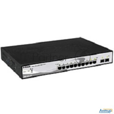 Управляемый коммутатор D-link Dgs-1210-10p/me 2 уровня с 8 портами 10/100/1000base-t с поддержкой Po