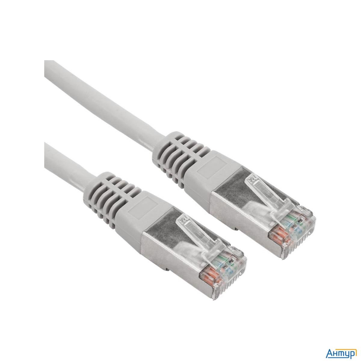 Rexant (18-8005-1) Патч-корд F/utp, категория 5e, Rj45-rj45, 24awg, Lszh, серый, 2м