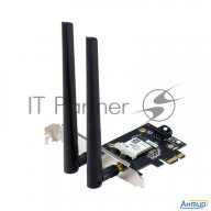 Сетевой адаптер Asus Pce-ax1800 Wifi 802.11ax, 2402 + 574mbpsб Pci-e Adapter, 2 антенны; 90ig07a0-mo