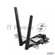 Сетевой адаптер Asus Pce-ax1800 Wifi 802.11ax, 2402 + 574mbpsб Pci-e Adapter, 2 антенны; 90ig07a0-mo