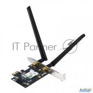 Сетевой адаптер Asus Pce-ax1800 Wifi 802.11ax, 2402 + 574mbpsб Pci-e Adapter, 2 антенны; 90ig07a0-mo
