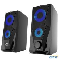 Колонки Oklick Ok-127 2.0 черный 6Вт