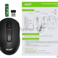 Мышь Acer Omr060 черный оптическая (1600dpi) беспроводная Usb (7but)