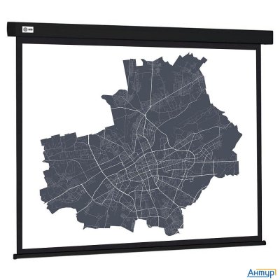 Экран Cactus 152x203см Wallscreen Cs-psw-152x203-bk 4:3 настенно-потолочный рулонный черный